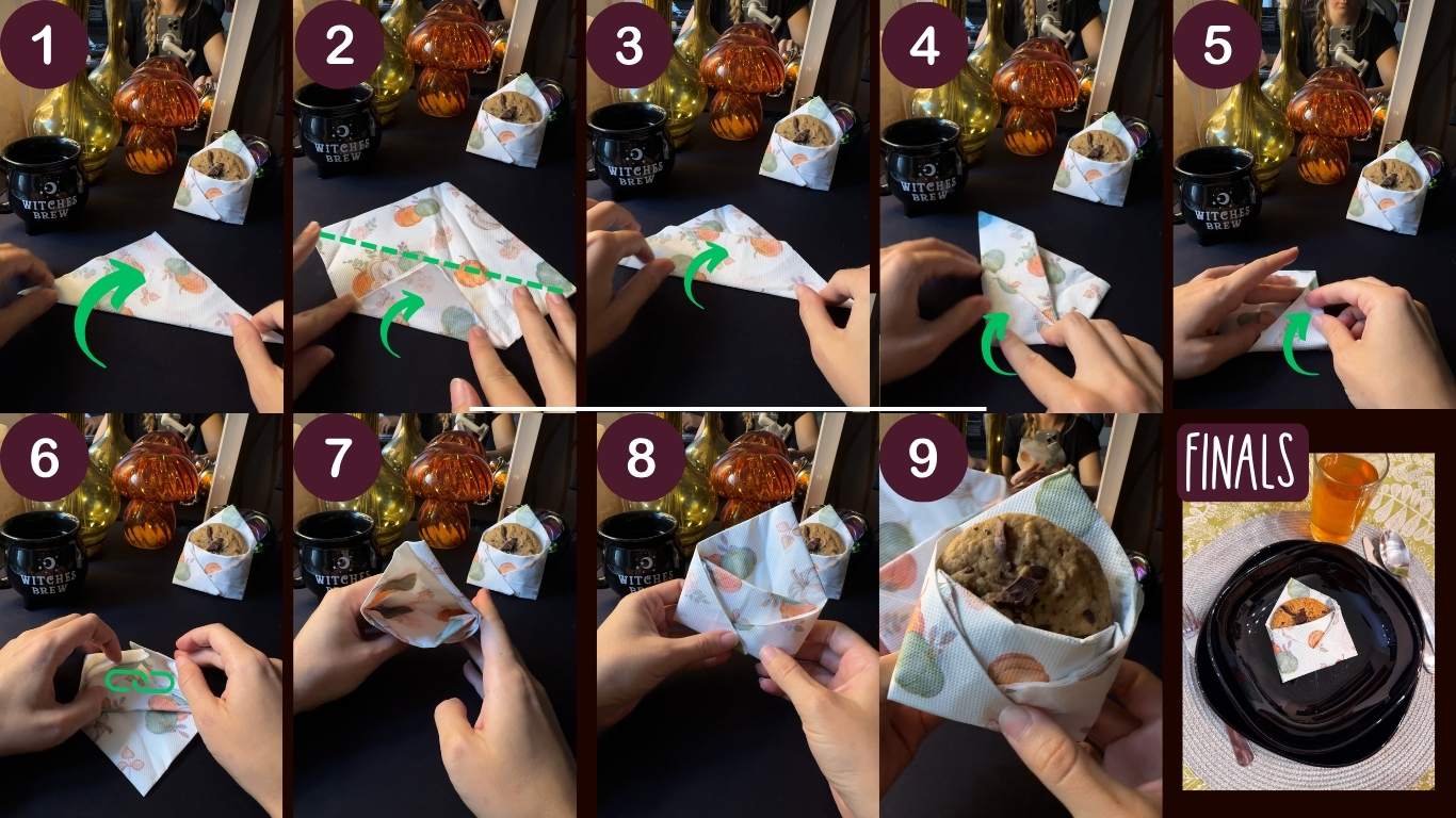 szalvéta hajtogatás